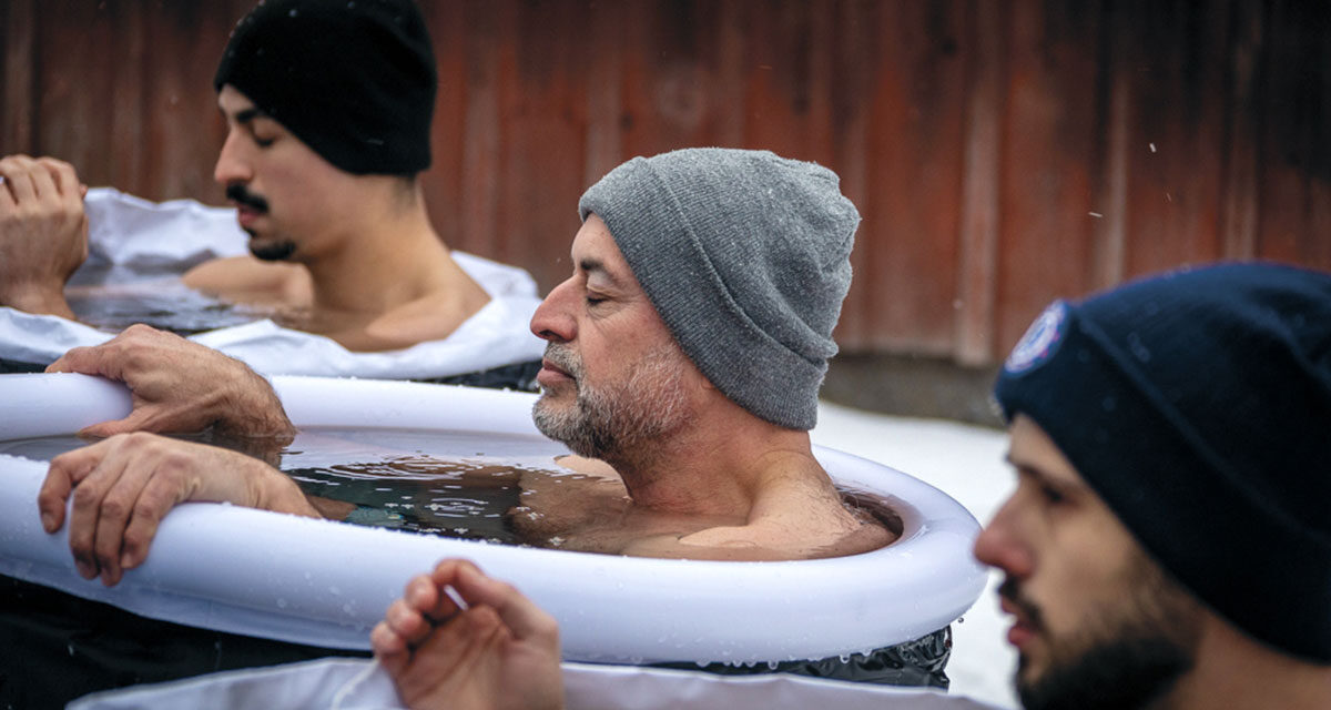 Fredrik coachar från  adrenalin till lugn i kallt vatten