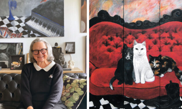 Ett hem fyllt av konst och musik – möt Kristina Bjuhr